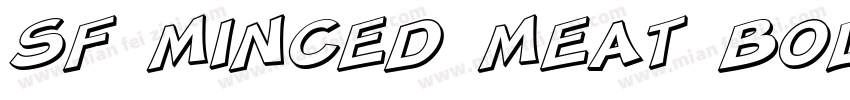 SF Minced Meat Bold Oblique字体转换